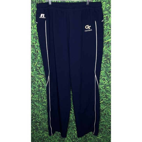 Georgia Tech Yellow Jackets Football GT Blue Athletic Jogger Wind Pants Mens 3XL - Picture 1 of 5